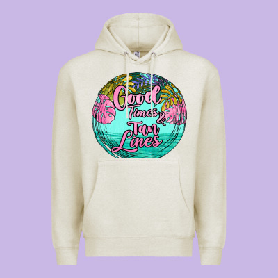 Good Times And Tan Lines Premium Hoodie Designed By Jahusdesignshop