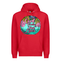 Red good times and tan lines Premium Hoodie - JahusDesignShop