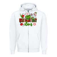 White dietary claus Zipper Hoodie - CowGirlArtShop