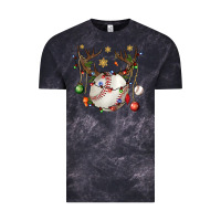 Cloud Black Baseball Horn Christmas Vintage Tee - BundleAndBundleShop