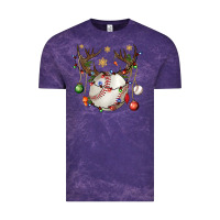 Cloud Purple Baseball Horn Christmas Vintage Tee - BundleAndBundleShop