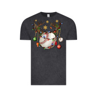 Vintage Black Baseball Horn Christmas Vintage Tee - BundleAndBundleShop