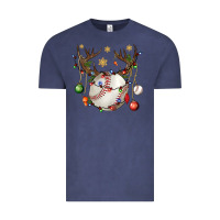 Vintage Denim Baseball Horn Christmas Vintage Tee - BundleAndBundleShop
