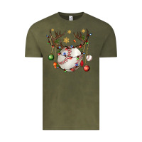 Vintage Olive Baseball Horn Christmas Vintage Tee - BundleAndBundleShop