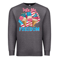 Charcoal Heather taste like freedom 4th of july Premium Sweatshirt - FaDigitalArtStudio