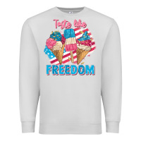Dove Grey taste like freedom 4th of july Premium Sweatshirt - FaDigitalArtStudio