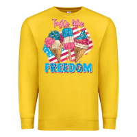 Lemon taste like freedom 4th of july Premium Sweatshirt - FaDigitalArtStudio