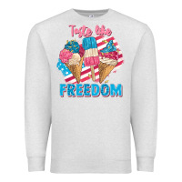 Oatmeal Heather taste like freedom 4th of july Premium Sweatshirt - FaDigitalArtStudio