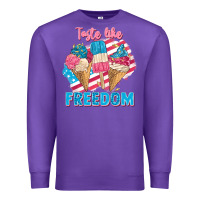 Purple taste like freedom 4th of july Premium Sweatshirt - FaDigitalArtStudio