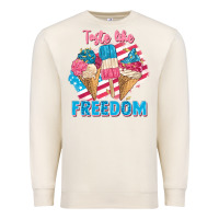 Sandshell taste like freedom 4th of july Premium Sweatshirt - FaDigitalArtStudio