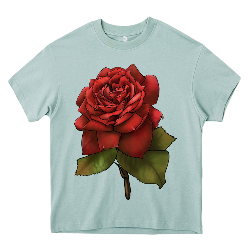 Oklahoma Rose Illustrations Heavy Core Tee by LillyAllenDesigns | Teevron
