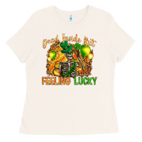 Dead Inside But Feeling Lucky Ladies Tee | Teevron