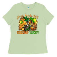 Matcha dead inside but feeling lucky Ladies Tee - NancyCooperArtShop