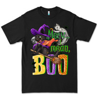 Black Meow i mean, boo Halloween Premium Tee - NancyCooperArtShop