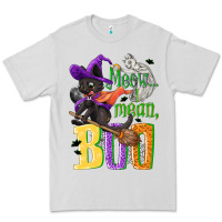 Dove Grey Meow i mean, boo Halloween Premium Tee - NancyCooperArtShop