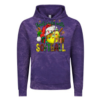 Cloud Purple santa's favorite softball bbs Vintage Hoodie - BundleAndBundleShop