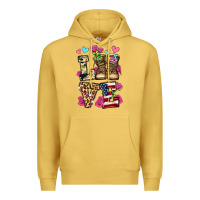 Antique Gold love valentine's day army boots olivia Premium Hoodie - OliviaCreatesArt