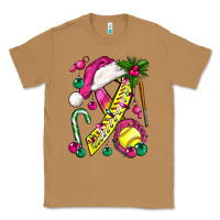 Toasted Coconut Pink Christmas Breast Cancer Ribbon Softball Classic Tee - BundleAndBundleShop