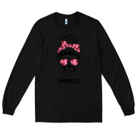 Black Pink Flower Mom Skull Long Sleeve Tee - Bettercallsaul