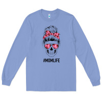 Colony Blue Pink Flower Mom Skull Long Sleeve Tee - Bettercallsaul