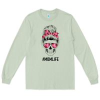 Matcha Pink Flower Mom Skull Long Sleeve Tee - Bettercallsaul