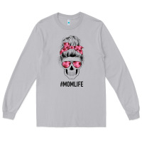 Moon Dust Pink Flower Mom Skull Long Sleeve Tee - Bettercallsaul