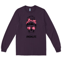 Plum Pink Flower Mom Skull Long Sleeve Tee - Bettercallsaul