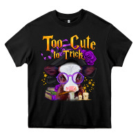 Black too cute to trick halloween baby calf Heavy Core Tee - Jasminsmagicworld