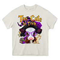 Cream too cute to trick halloween baby calf Heavy Core Tee - Jasminsmagicworld
