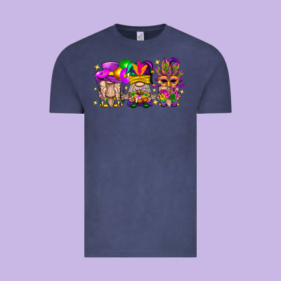 Mardi Gras Gnomies Cakes Flowers And Balloon Vintage Tee Designed By Bundleandbundleshop