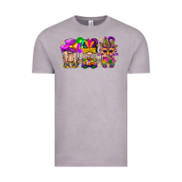 Vintage Zinc Mardi Gras Gnomies Cakes Flowers And Balloon Vintage Tee - BundleAndBundleShop