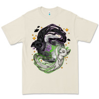 Bone Magical cats ghost with moon Halloween Premium Tee - NancyCooperArtShop