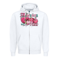 White in october we wear pink Zipper Hoodie - CowGirlArtShop