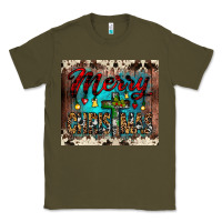 Army Green merry christmas cross tumbler Classic Tee - JahusDesignShop