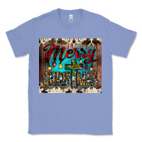 Colony Blue merry christmas cross tumbler Classic Tee - JahusDesignShop