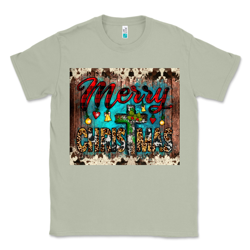 Merry Christmas Cross Tumbler Classic Tee by JahusDesignShop | Teevron