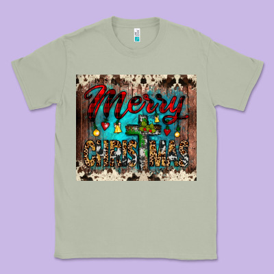 Merry Christmas Cross Tumbler Classic Tee Designed By Jahusdesignshop
