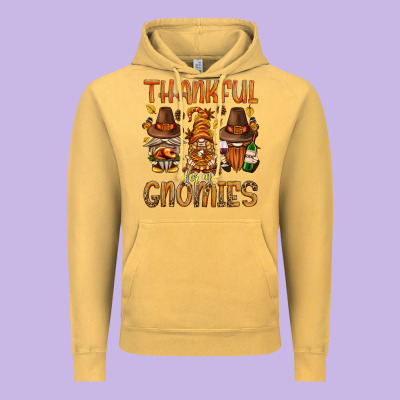 Thankful For My Gnomies Bbs Vintage Hoodie Designed By Bundleandbundleshop