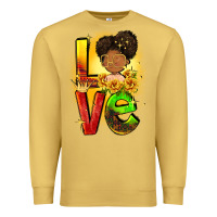 Antique Gold Love Juneteenth Premium Sweatshirt - FaDigitalArtStudio