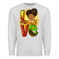 Dove Grey Love Juneteenth Premium Sweatshirt - FaDigitalArtStudio