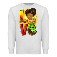 Oatmeal Heather Love Juneteenth Premium Sweatshirt - FaDigitalArtStudio