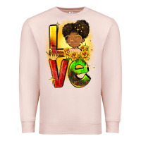 Pale Pink Love Juneteenth Premium Sweatshirt - FaDigitalArtStudio