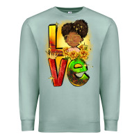 Seafoam Love Juneteenth Premium Sweatshirt - FaDigitalArtStudio