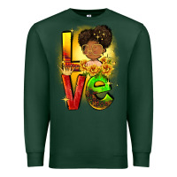 Sports Green Love Juneteenth Premium Sweatshirt - FaDigitalArtStudio