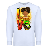 White Love Juneteenth Premium Sweatshirt - FaDigitalArtStudio