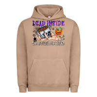 Pigment Burro Dead Inside Caffeinated Urban Hoodie - CowhideDigitalArt