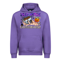 Tulip Dead Inside Caffeinated Urban Hoodie - CowhideDigitalArt