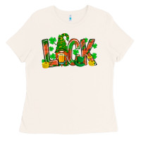 Bone luck with gnome and beer Ladies Tee - NancyCooperArtShop