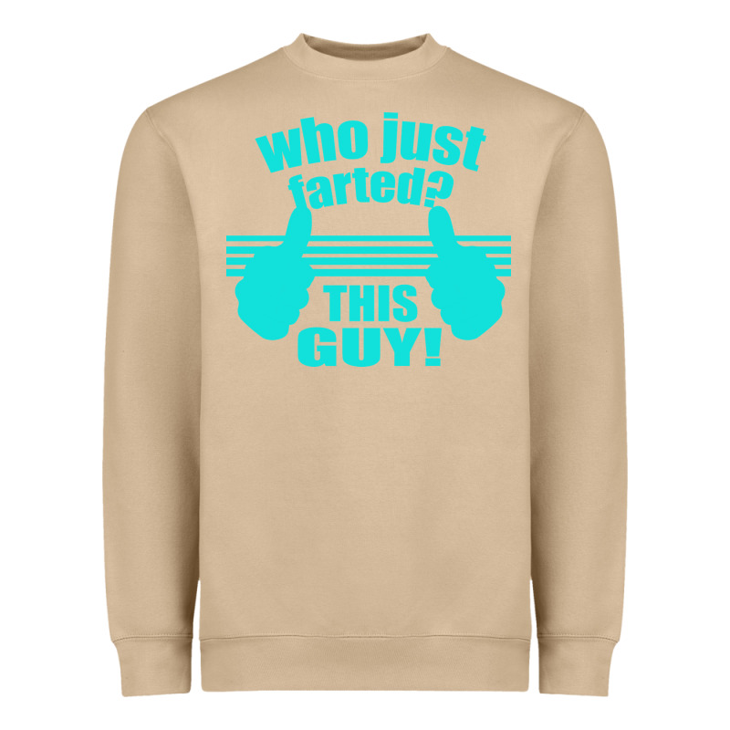 Who Just Farted This Guy Heavyweight Sweatshirt by Bettercallsaul | Teevron