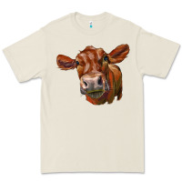 Bone red angus face Premium Tee - LillyAllenDesigns